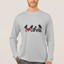I Love Corvids Men's Sport-Tek Competitor L/S T-shirt