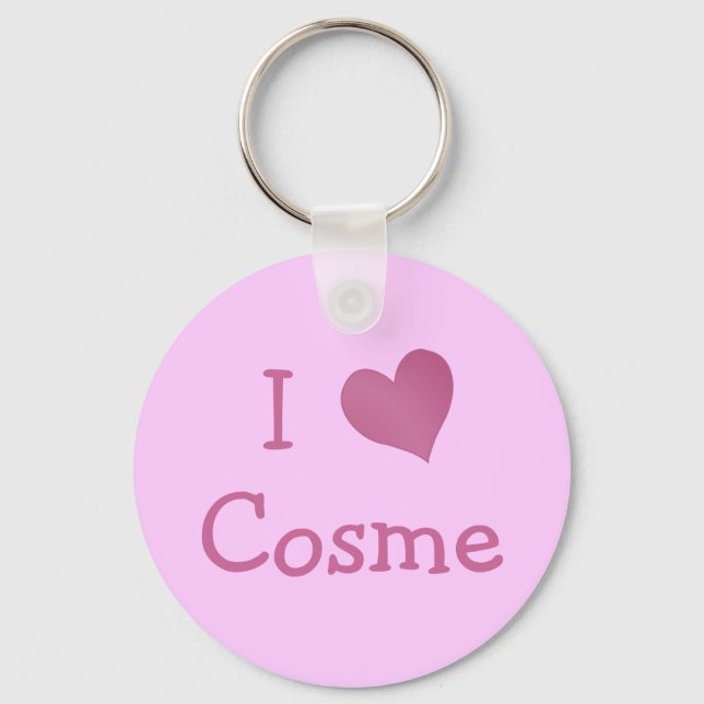 I Love Cosme Keychain (Front)