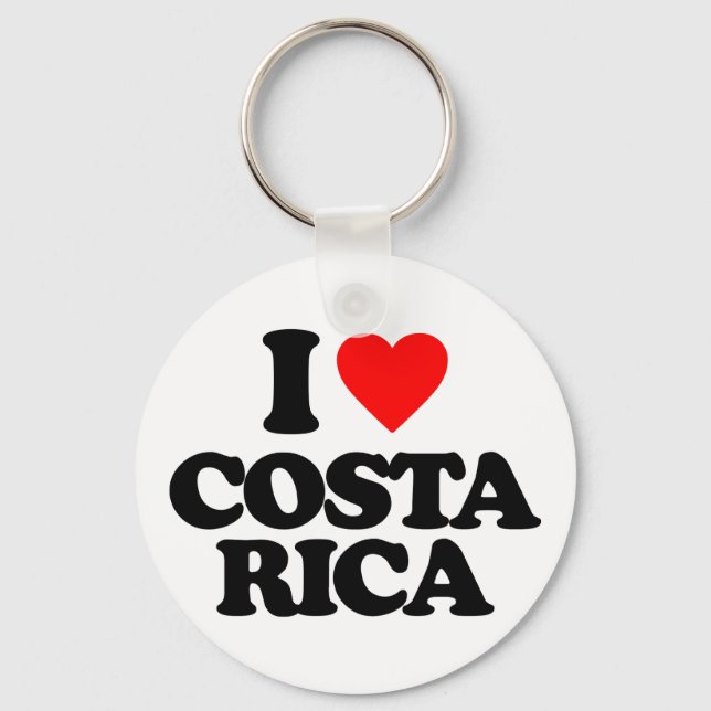 I LOVE COSTA RICA KEYCHAIN (Front)