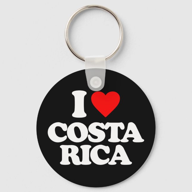 I LOVE COSTA RICA KEYCHAIN (Front)