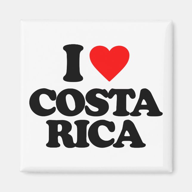 I LOVE COSTA RICA MAGNET (Front)