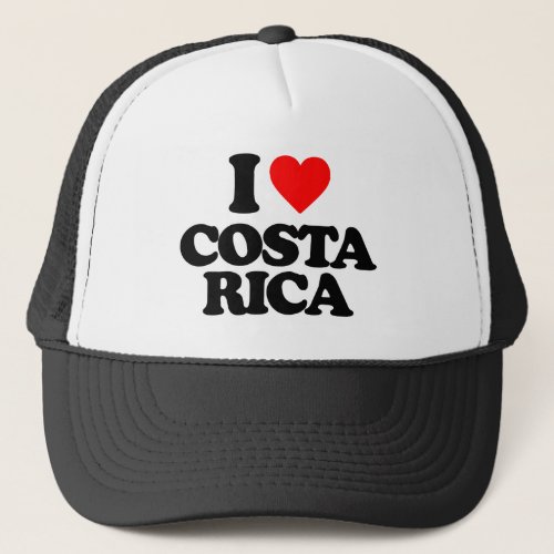 I LOVE COSTA RICA TRUCKER HAT