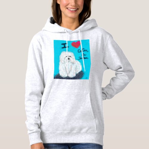 I Love Coton de Tulear Hoodie