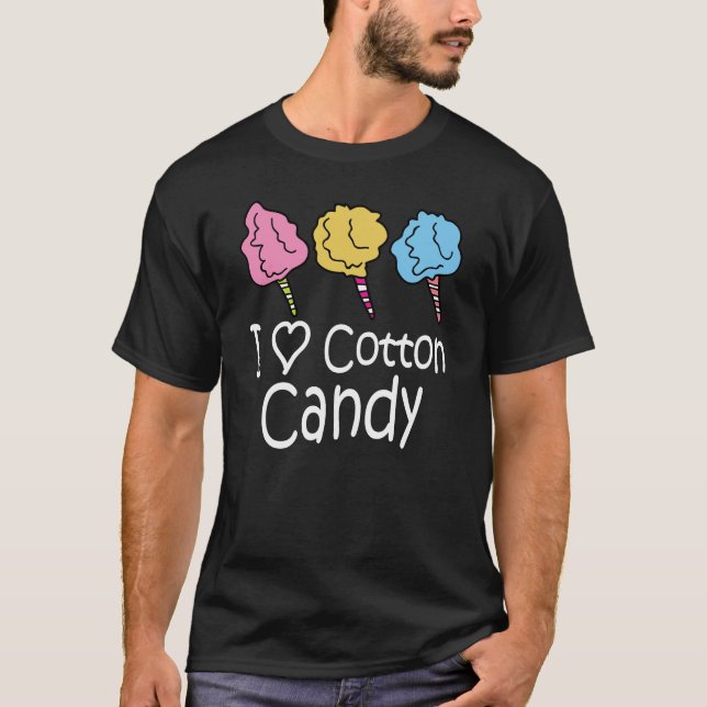 I Love Cotton Candy T-Shirt (Front)