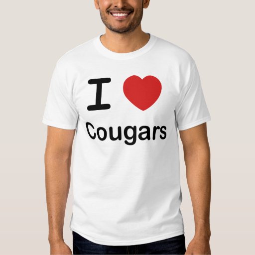 I Love Cougars T-Shirt | Zazzle