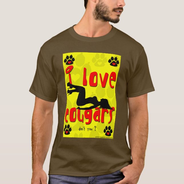 i love cougars T-Shirt (Front)