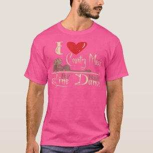 I love Country Music and Line Dance Southern Wild T-Shirt