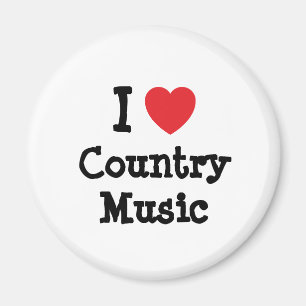 I love Country Music heart custom personalized Magnet