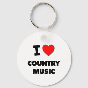 I love Country Music Keychain