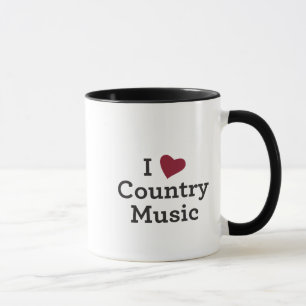 I Love Country Music Mug