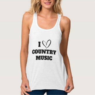 I Love Country Music T-Shirt Tank Top