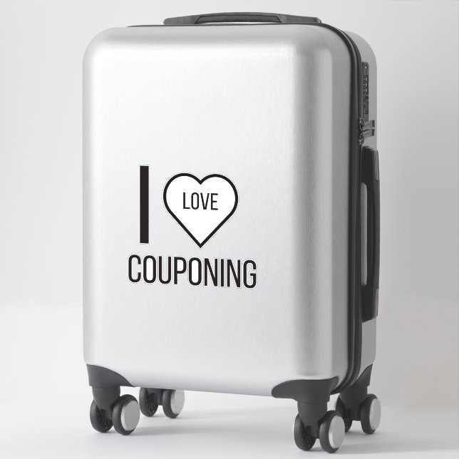 I LOVE COUPONING STICKER (Suitcase)
