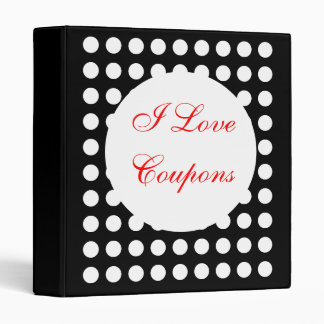 I Love Coupons 3 Ring Binder