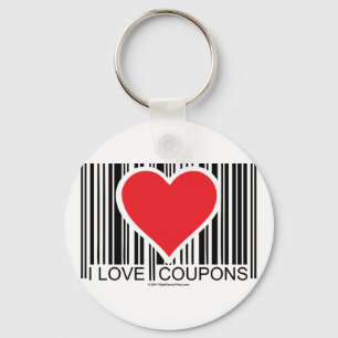 I Love Coupons Keychain