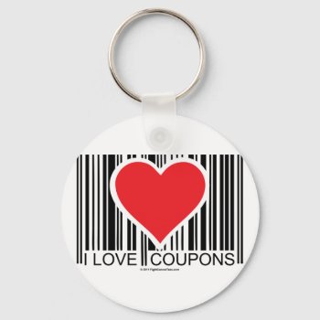 I Love Coupons Keychain by fightcancertees at Zazzle