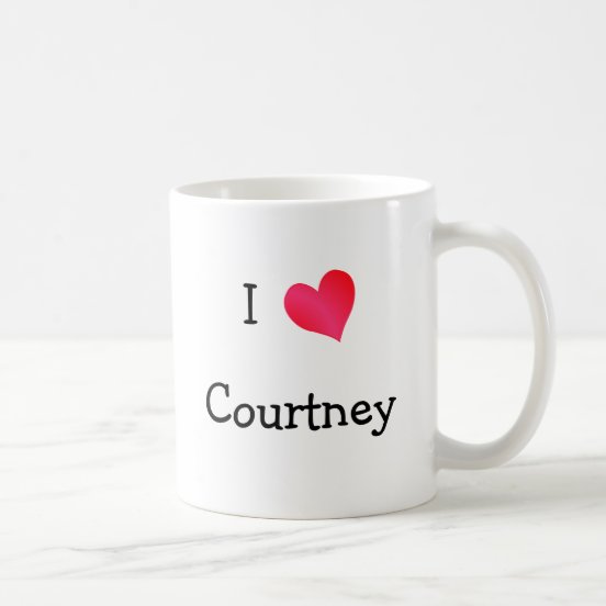 I Love Courtney Coffee & Travel Mugs Zazzle