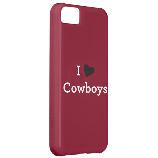 I Love Cowboys Case-Mate iPhone Case (Back/Right)
