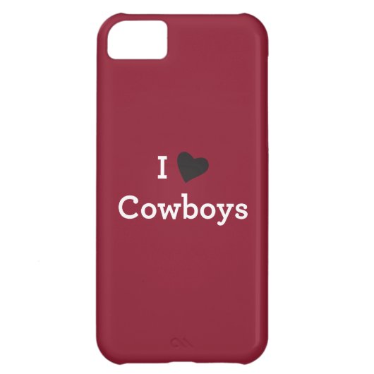 I Love Cowboys Case-Mate iPhone Case (Back)