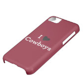 I Love Cowboys Case-Mate iPhone Case (Bottom)