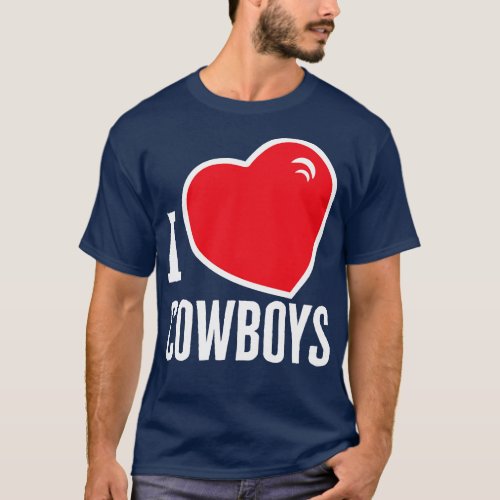 I Love Cowboys T_Shirt
