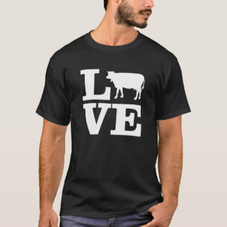 I Love Cows  Cattle Farmer T-Shirt