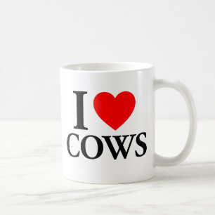 I Love Cows Coffee Mug
