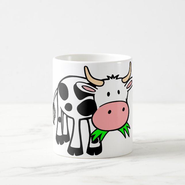 I Love Cows Cute Cow Coffee Mug (Center)