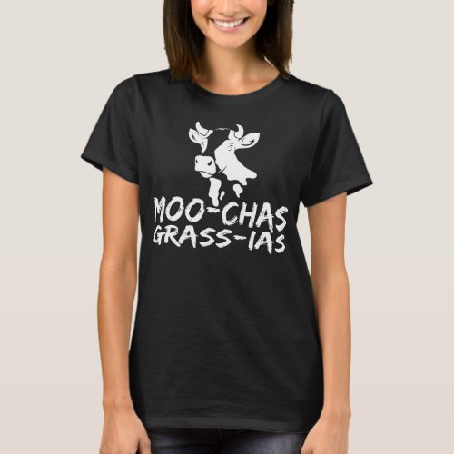 I love cows Moo chas Grass ias Muchas gracias  T_Shirt