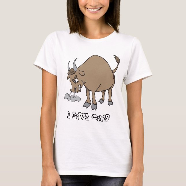 I Love Cows T-Shirt (Front)