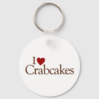 I Love Crabcakes Keychain