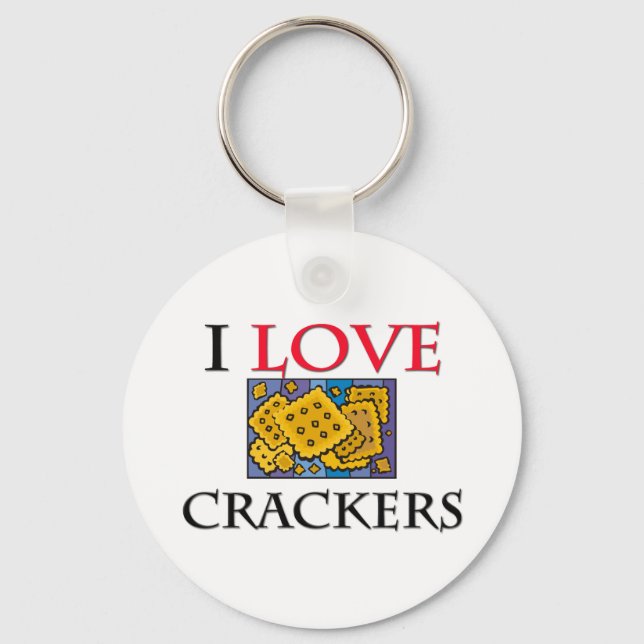 I Love Crackers Keychain (Front)