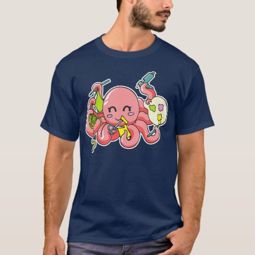 I Love Crafting  Octopus Paper Arts Craft  Gift  T_Shirt