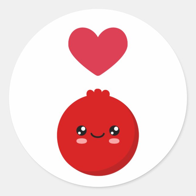 I love Cranberries Classic Round Sticker (Front)