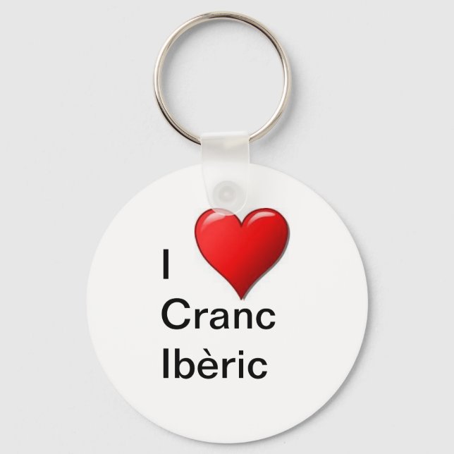 I love Cranc Ibèric Keychain (Front)