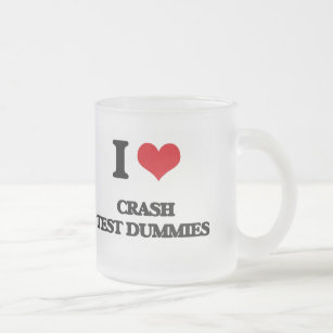 I love Crash Test Dummies Frosted Glass Coffee Mug