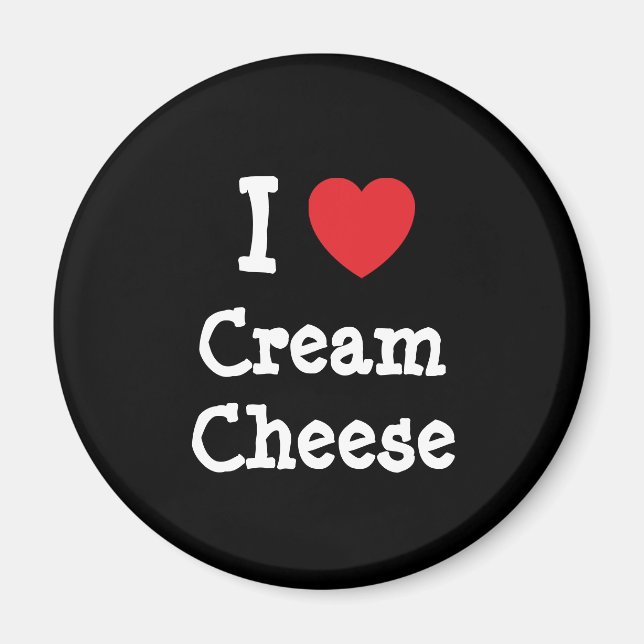 I love Cream Cheese heart T-Shirt Magnet (Front)