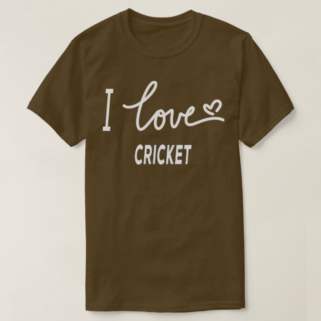 I Love Cricket2  T-Shirt (Design Front)