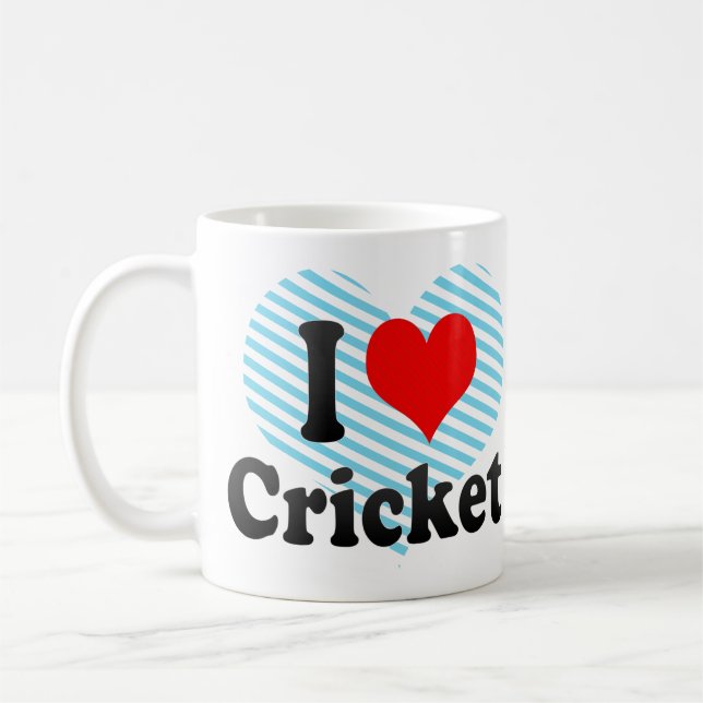 I love Cricket Coffee Mug (Left)