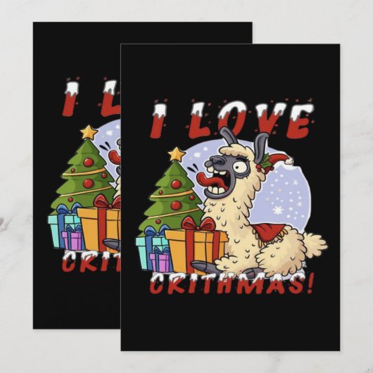 I LOVE CRITHMAS Llama (Front/Back)