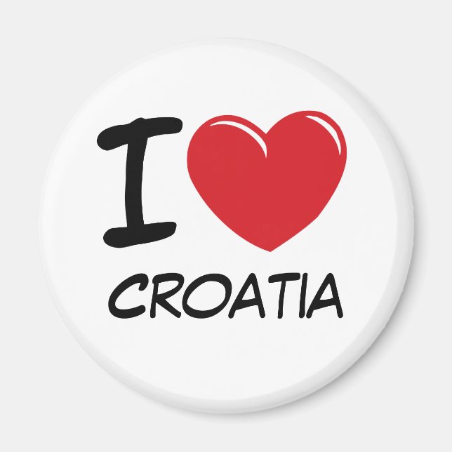 I Love Croatia Magnet (Front)