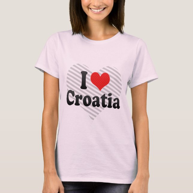 I Love Croatia T-Shirt (Front)