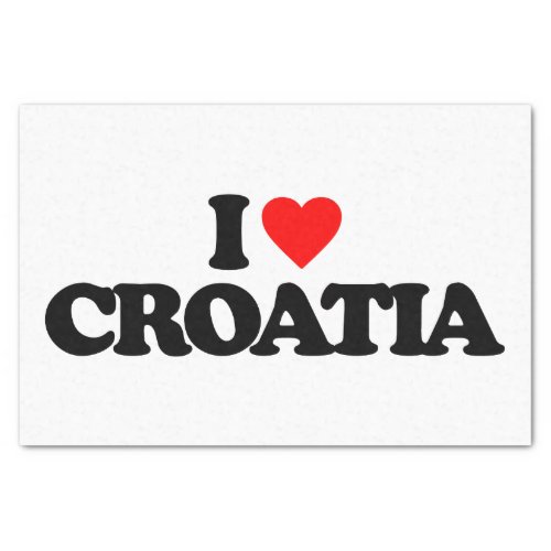 I LOVE CROATIA TISSUE PAPER
