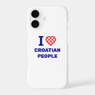 I Love Croatian People iPhone 17 Case