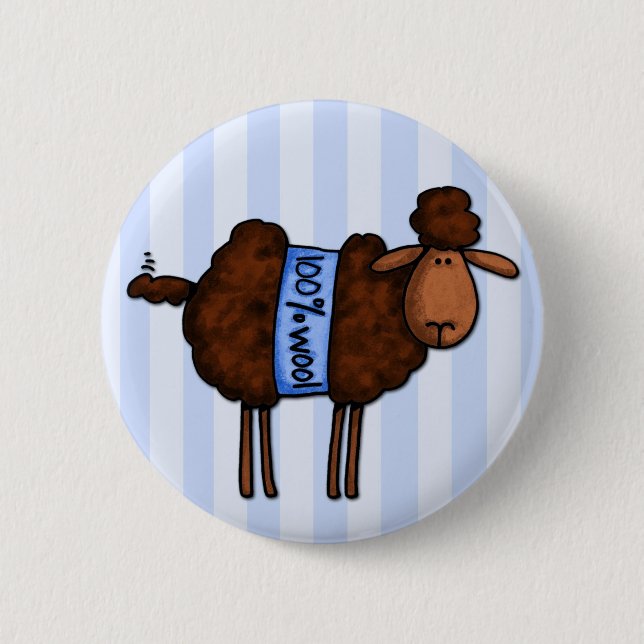 i love crochet pinback button (Front)