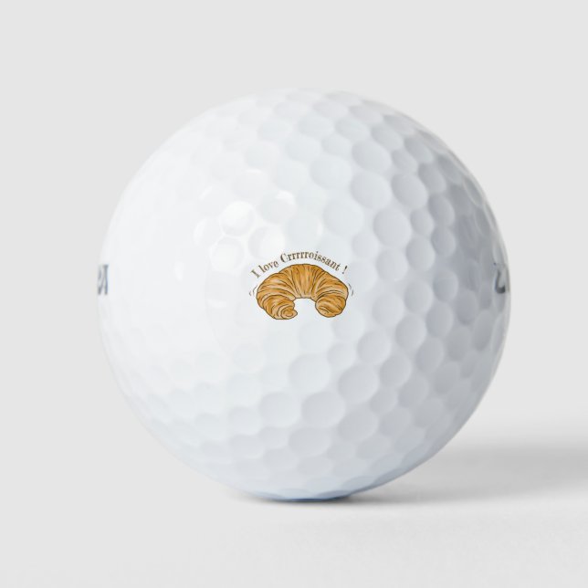 I LOVE CROISSANT, CROISSANT BISCUIT FOOD GOLF BALLS (Front)