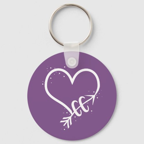 I Love Cross Country Running Key Chain Gift