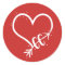I Love Cross Country Running Stickers Gift