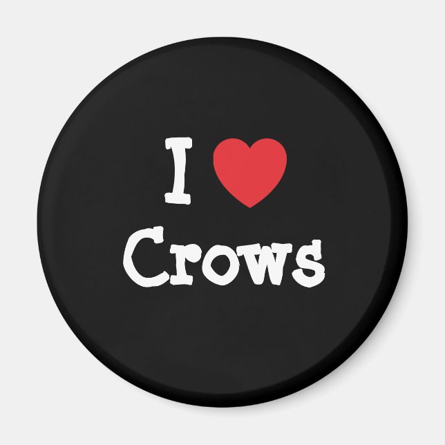 I love Crows heart custom personalized Magnet (Front)