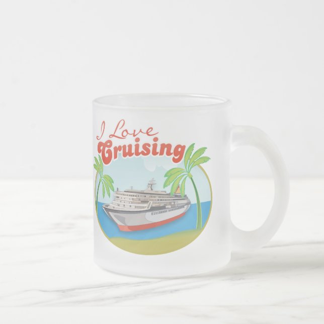 I Love Cruising Frosted Mug (Right)