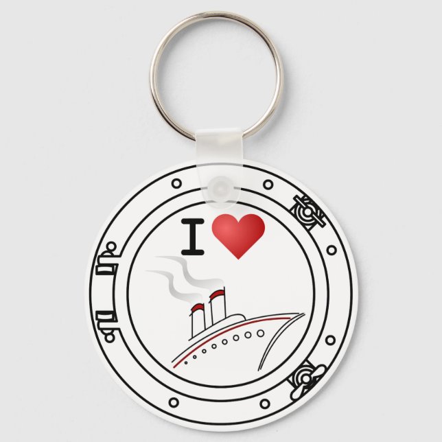 I Love Cruising Keychain (Front)